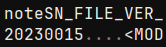 ASCII text "note SN_FILE_VER_20230015"