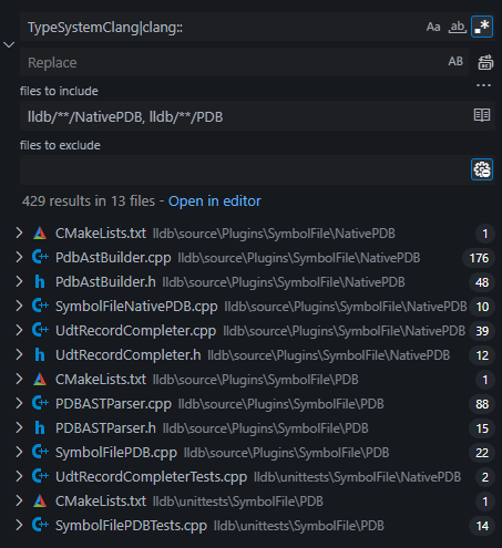 Alt text: several hundred results